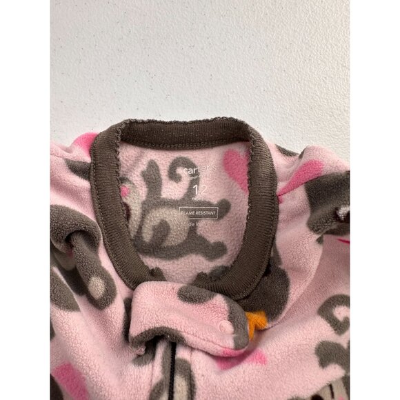 Baby Footed Sleeper Bundle 5 Pieces Size 6-12M Multiple Brands Fleece Pajamas - Picture 3 of 16